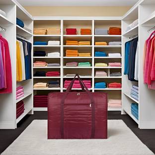 METRONAUT Parachute Jumbo Underbed Bag Clothes Storage Bag with Zipper Closure and Handle Moisture Proof Easy Foldable Large Capacity Multi-purpose Toys, Blanket, Cloth Bag, Rectangular Pack of 01 SF_XL_GCV159753157842485216