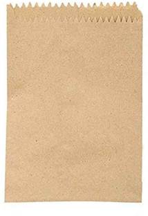 GREENNEST 100nos Flat Brown Kraft Paper Cover Medium Size Medical Cover 6 X 10 CM Paper Storage Pouch