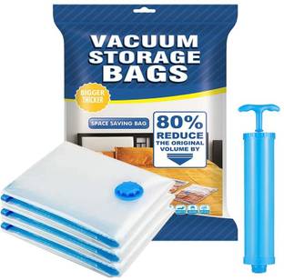 TONY STARK Space saver Reusable Compression Sealer with hand Pump Travel Storage Vacuum Bags