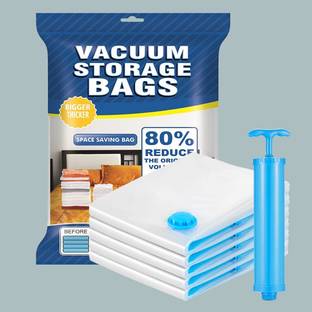 WE CLEVER Reusable Vacuum Storage Bags Travel Storage Vacuum Bags