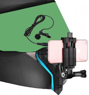 subton Chin Mount For Mobile MotoVlogging|Helmet Harness Strap+Mobile Holder+Collar Mic Strap