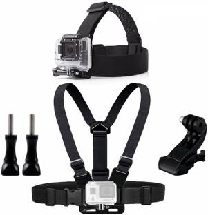 Action Pro Chest Head Belt Mount for Gopro Hero 5 4 Accessories Set SJCAM SJ4000 Action Camera Go Pro J Mount for Head Harness Strap 20 Strap