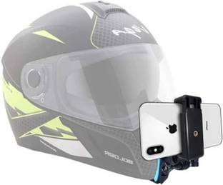 HRYFiNE MotoVlogging Mobile & Camera Chin Mount with Mobile Holder Strap