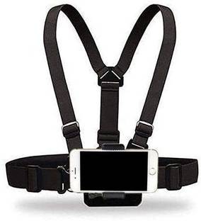 SHOPEE Adjustable Celphone Selfie Chest Mount Harness Strap with Cell Phone Clip Holder Strap