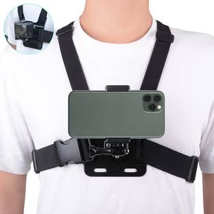 SKYCELL Mobile Phone Chest Mount Strap Holder, Strap GoPro Chest Mount for Phone Strap