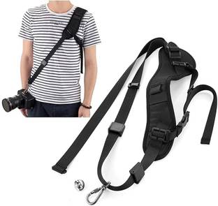 Zonkar Anti-Slip Quick Rapid Shoulder Sling Belt Neck Strap for Camera SLR DSLR Black Strap