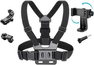 CHG Mobile Phone Chest Mount Harness Strap Holder Cell Phone Clip action Camera Strap