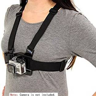 MOODY Adjustable Chest Body Harness Belt Strap Mount For Gopro Strap
