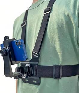 RGV Mobile Phone Chest Strap Mount GoPro Chest Harness Holder for VLOG/POV Strap