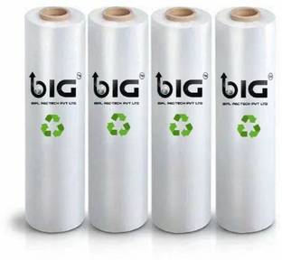 BIPLPACTECH 15 cm 328 ft Oxo-Biodegradable Packing Material (Pack of 4) Transparent stretch film roll