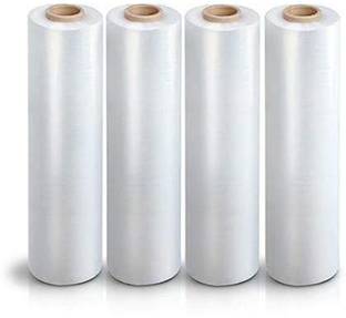 BIPLPACTECH 45 cm 328 ft Oxo-Biodegradable Packing Material (Pack of 4) Transparent stretch film roll