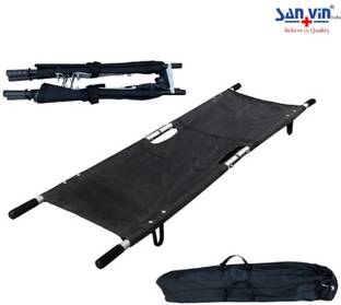 sanvin india Folding Stretcher for Patient, Easy to Carry For Emergency Use Stretcher