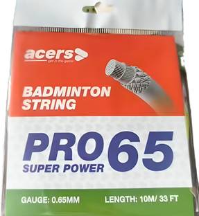 acers BadmintonRacketString_Pro65_SuperPower 0.65 Badminton String - 10 m