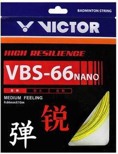 VICTOR VBS-66N Professional Badminton String- Pack of 2, 0.66 Badminton String - 10 m