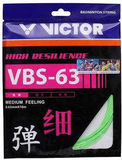 VICTOR VBS-63 High Resilience Badminton Racket String 1000 Badminton String - 10 m