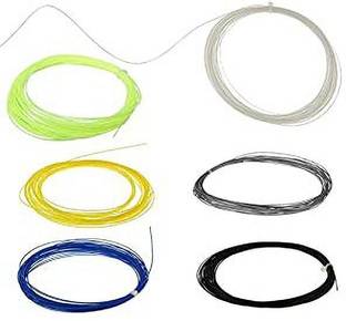 KRUM High Resilience Badminton String, Size- 0.69MM, 10M/33Feet Pack Of 6 0.69 Badminton String - 33 ft