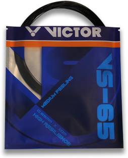 VICTOR VS-65 Medium Feeling High Resilience Badminton String (0.65mmX10m) Pack of 2 0.65 Badminton String - 10 m