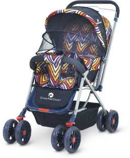 StarAndDaisy Reversible Baby Stroller and Pram with Mosquito Net and Wheel Breaks Stroller