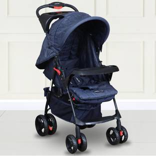Little Pea One-Touch Fold, 3-Position Recline, 2 Food Tray, Spacious Seating Stroller
