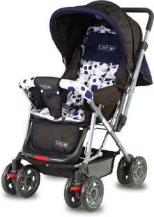 LuvLap Sunshine Stroller/Pram, Easy Fold, for Newborn Baby/Kids, 0-3 Years, Stroller