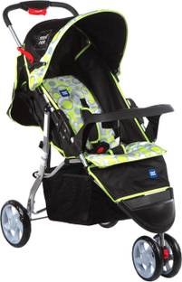 MeeMee Baby Stroller Pram for 0-3 Years| Leg & Footrest and 3-Wheeler Light Weight Pram