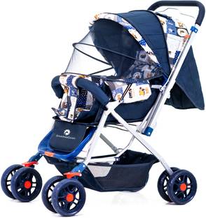StarAndDaisy Reversible Baby Stroller and Pram with Mosquito Net and Wheel Breaks Stroller Stroller