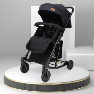 R for Rabbit Rock N Roll - The Rocking Baby Stroller and Pram for Baby/Kids with Easy Compact Folding Stroller Cum Rocker ( Black) Stroller Cum Rocker