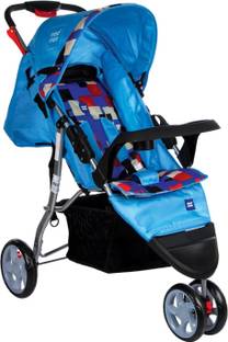 MeeMee Baby Stroller Pram for 0-3 Years| Leg & Footrest and 3-Wheeler Light Weight Stroller