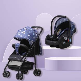 POLKA TOTS Space Printed Stroller and Car Seat Combo for Unisex Kids Travel system