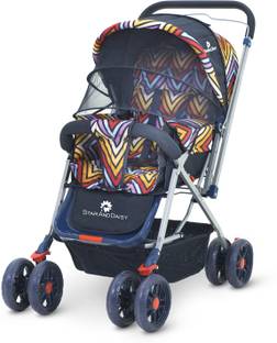 StarAndDaisy Reversible Baby Stroller and Pram with Mosquito Net and Wheel Breaks Stroller Stroller