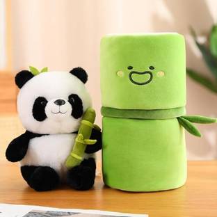 AVITOSH CREATIONS Avitosh Panda with Bamboo Soft toy  - 26 cm