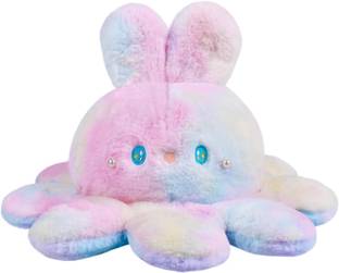 Anidhi Tredy Rainbow cute octopus soft toy With Keychain Combo  - 30 cm
