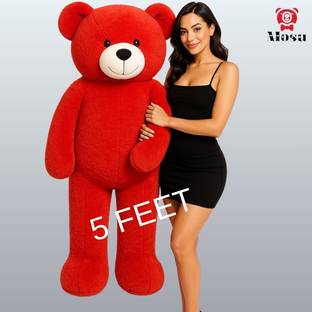 MOSU Huge 5 Feet Teddy Bear – Perfect Anniversary Surprise Gift  - 152 cm