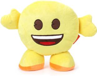 My Baby Excels Standing Emoji Grinning Face with Smiling Eyes Plush 30 cm  - 30 cm