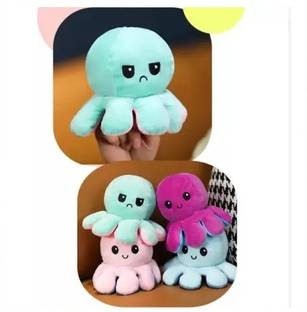 MAURYA Premium Quality Octopus Toy Flip Moody Happy Sad Angry Inside Out  - 20 cm