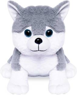 happykiddy Husky Dog Stuffed Animal Soft Plushie Toy  - 27 cm