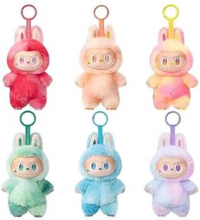 MindsArt Labubu Bunny Plush Keychain Blind Box – Random Speacer Music Edition Soft Toy Key Chain