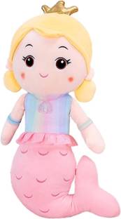 Teddify Mermaid Doll Plushie Toy - Doll 35 Cm Random Color  - 30 mm