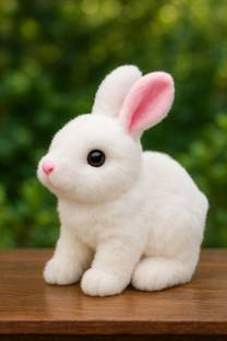 Bitline Bunny Toy with Sounds Jumping Rabbit Wiggling Ears Twitching Mouth and Nose  - 7 cm