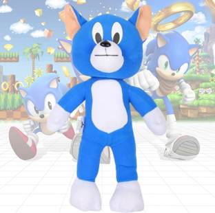 Mallexo Soft Blue Super Sonic Toys for Kids 48CM Sonic Toy Set Sonic Super Heros Toys  - 48 cm