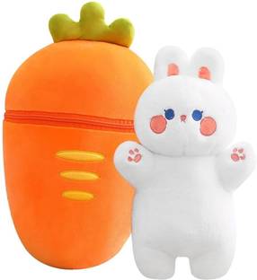 Toys R Us Animal Alley Rabbit Plush with Cover Soft toy Rabbit in cover Stuffed 30cm  - 30 cm