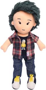 EL FIGO Soft Doll Toy for Kids - Doll For Girls in Exclusive Dress With Woolen Hair  - 45 cm