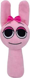 TechMax Solution Pink Bow Sprunki Plush Toys  - 30 cm