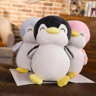 Toyingly Sleeping Penguin Combo Of 3 (Blue ,Pink ,Black)  - 28 cm