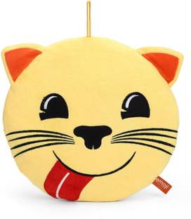My Baby Excels Emoji Cat Yummy Food Face Plush  - 30 cm