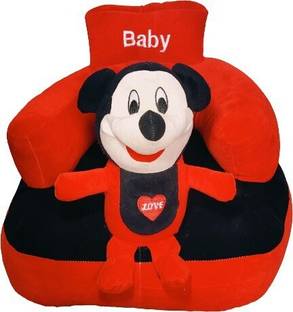 AVS Mickey Shape Soft Plush Cushion Baby Sofa Seat or Rocking Chair for Kids  - 45 cm