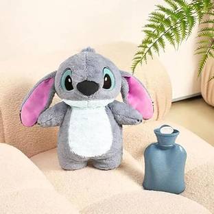 HELLOBEAR Premium Quality Stitch Soft Toy with Hot Water Bag Stuffed Toy  - 30 cm