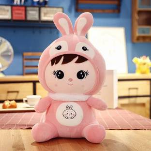 Fusked Adorable Rabbit Bunny Doll with Floppy Ears -Perfect Stuff Soft Toy for Kids  - 32 cm