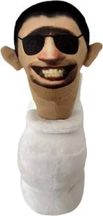 TechMax Solution Scary Toilet Smile with Goggles Toilet Plush Toy  - 30 cm
