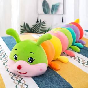 Besties Caterpillar Soft Toy Multicolor Length - 60 cm Height  - 12 cm